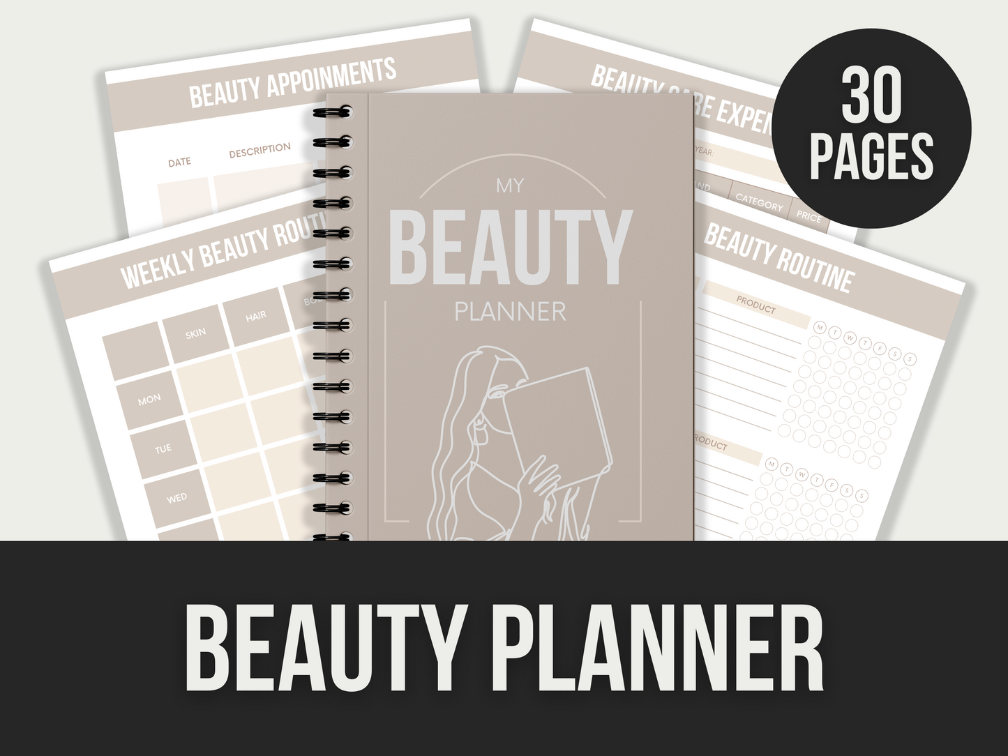 30 Page Beauty Planner